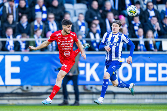 Värnamos Emin Grozdanic och IFK Göteborgs Gustaf Norlin
