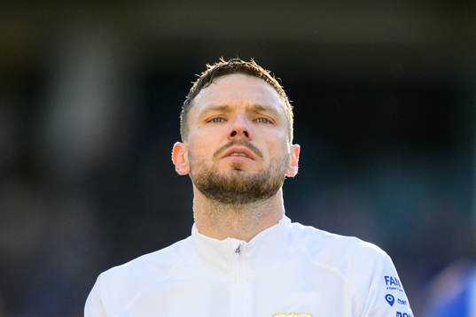 IFK Göteborgs Marcus Berg vid lineup innan fotbollsmatchen
