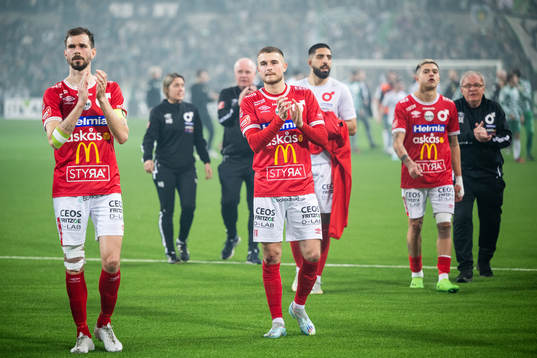 Degerfors Sebastian Ohlsson och Christos Gravius deppar