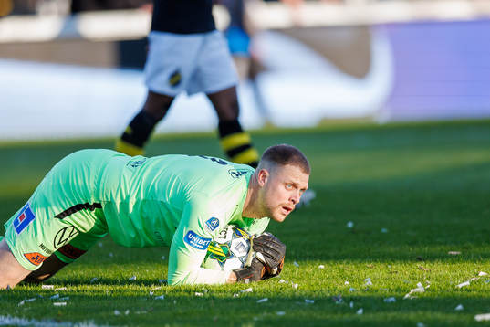 Halmstads målvakt Malkolm Nilsson Säfqvist