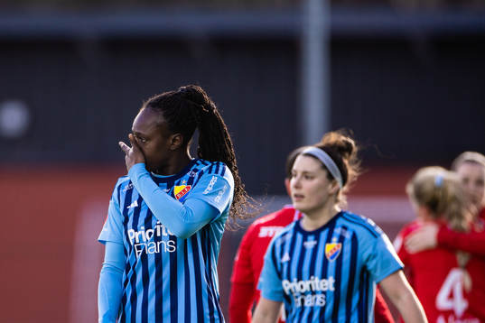 Djurgårdens Flavine Mawete Musolo deppar