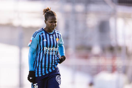 Djurgårdens Portia Boakye deppar