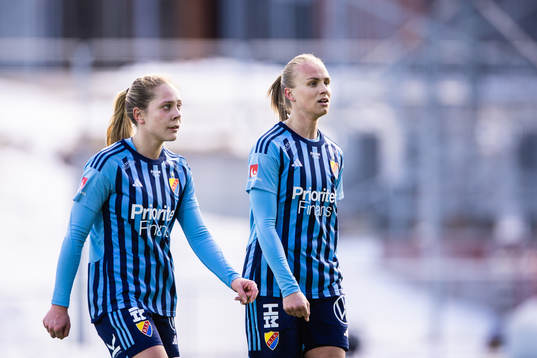 Djurgårdens Alice Bergström och Matilda Plan deppar