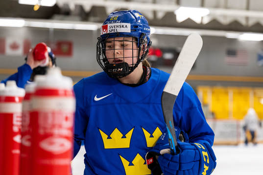 Hanna Thuvik  of Sweden at a practice session