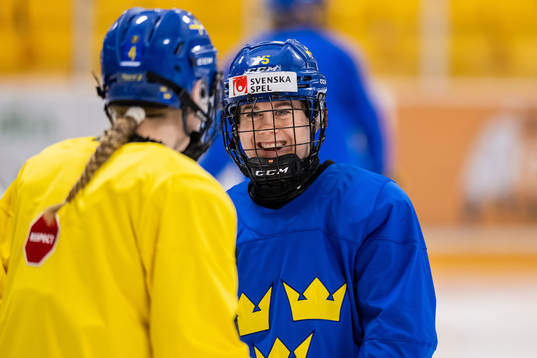 Lisa Johansson of Sweden at a practice session