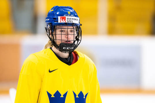Hilda Svensson of Sweden at a practice session