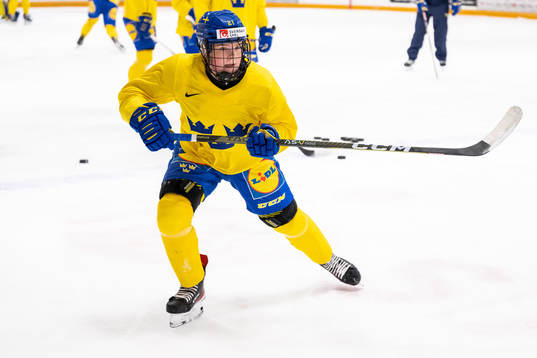 Lova Blom of Sweden at a practice session