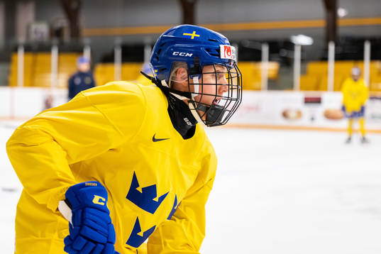 Hanna Olsson of Sweden at a practice session