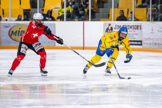Sonja Leemann of Switzerland and Sara Hjalmarsson of Sweden