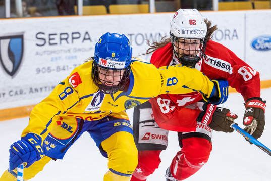 Hilda Svensson of Sweden and Alessia Baechler  of