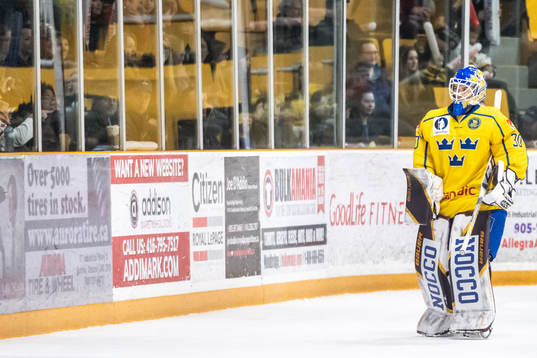 Goaltender Emma Söderberg of Sweden