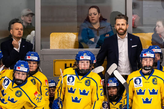 Assistant coach Andreas Karlsson and head coach Ulf Lundberg