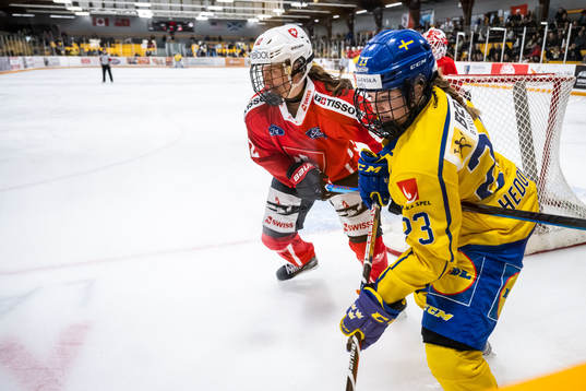 Alessia Baechler of Switzerland and Ebba Hedqvist of Sweden