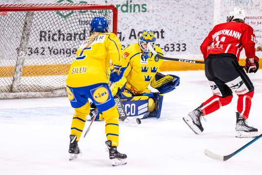 Goaltender Sara Grahn of Sweden