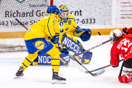 Goaltender Sara Grahn of Sweden