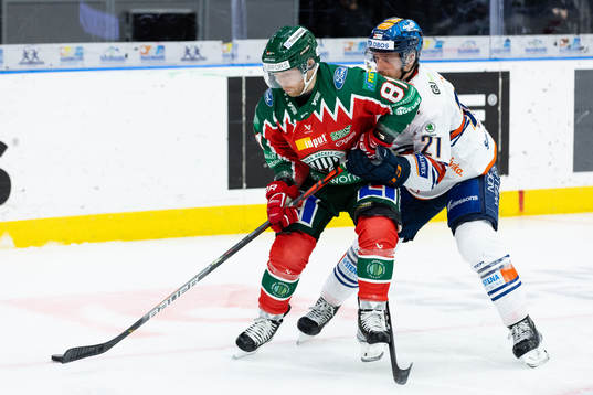 Frölundas Ryan Lasch och Växjös Brian Cooper
