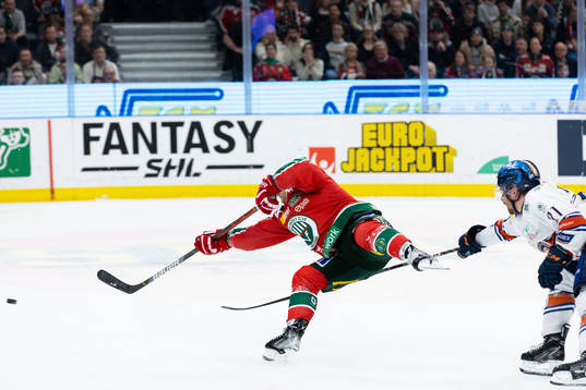 Frölundas Ryan Lasch skjuter 2-1