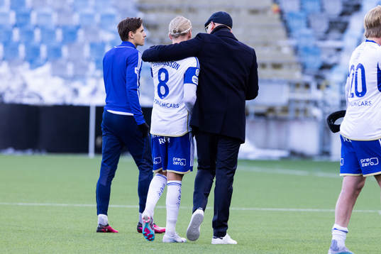 IFK Norrköpings Arnor Sigurdsson och tränare Glen