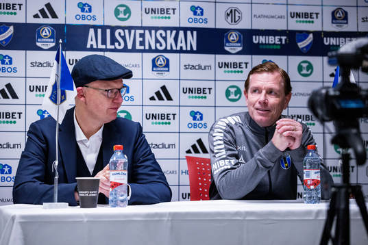 IFK Norrköpings tränare Glen Riddersholm och Sirius