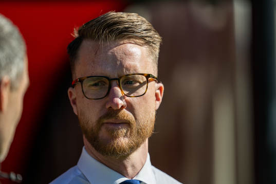Växjö DFFs huvudtränare Olof Unogård fotbollsmatchen i