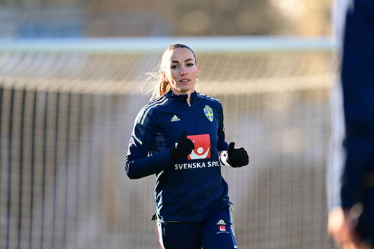 Swedens Kosovare Asllani of the Swedish women's national