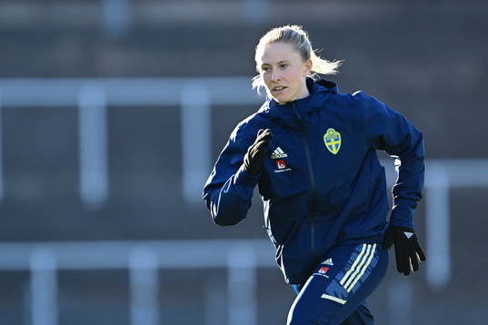 Swedens Rebecka Blomqvist of the Swedish women's national