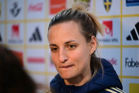 Swedens Nathalie Björn of the Swedish women's national