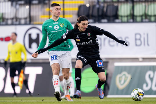 Jönköpings Södras Marko Nikolic och Örebros Adam Bark