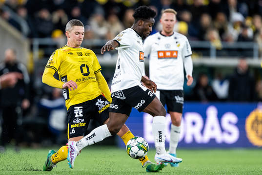 Elfsborgs Andre Ibsen Rømer och Häckens Ibrahim Sadiq