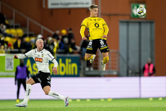 Häckens Valgeir Fridriksson och Elfsborgs Jacob Ondrejka
