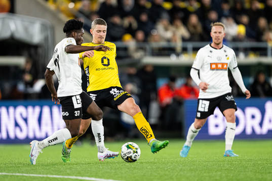 Häckens Ibrahim Sadiq och Elfsborgs Andre Ibsen Rømer