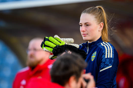 Goalkeeper Tove Enblom of the Swedish women's national