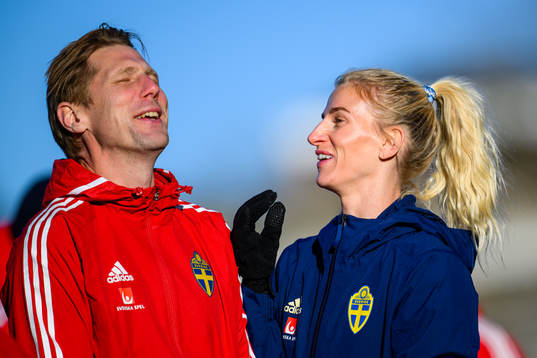 Sports psychologist Rasmus Wallin Tornberg and Sofia