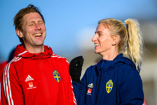 Sports psychologist Rasmus Wallin Tornberg and Sofia