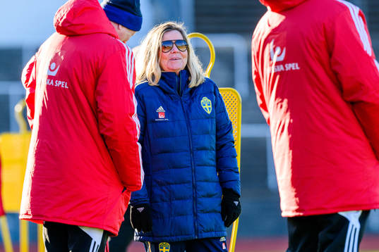 Manager Marika Domanski Lyfors of the Swedish women's