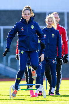 Goalkeeper Tove Enblom of the Swedish women's national