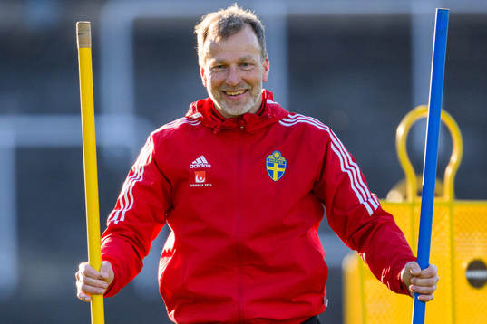 Physiotherapist Pontus Ekblom of the Swedish women's