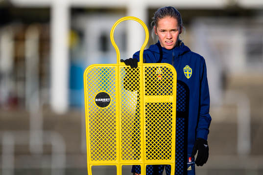 Hanna Lundkvist of the Swedish women's national football