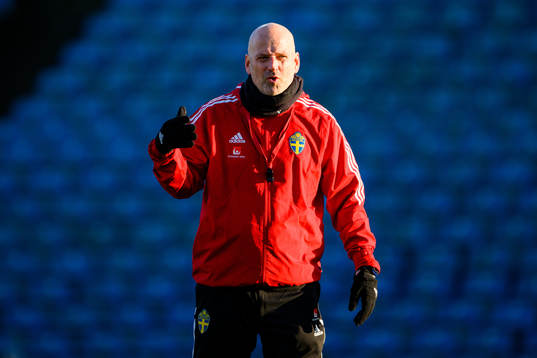Assistant coach Magnus Wikman of the Swedish women's