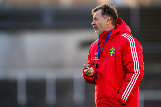 Head coach Peter Gerhardsson of the Swedish women's