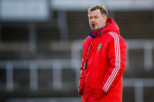 Head coach Peter Gerhardsson of the Swedish women's