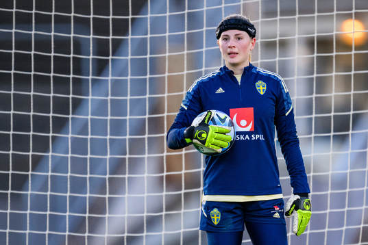 Goalkeeper Tove Enblom of the Swedish women's national