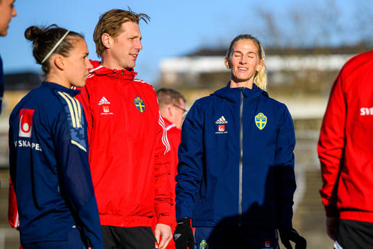 Sports psychologist Rasmus Wallin Tornberg and Sofia