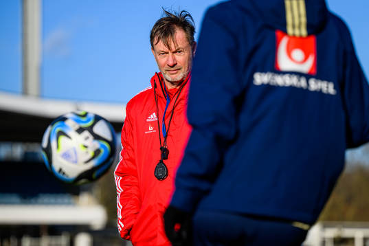 Head coach Peter Gerhardsson of the Swedish women's