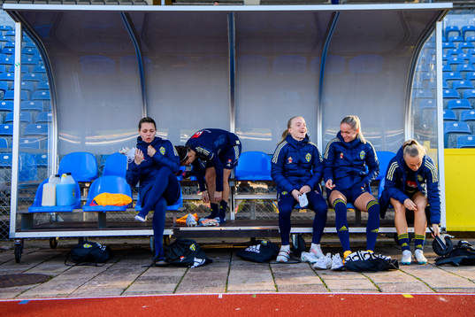 Goalkeeper Jennifer Falk, Julia Zigiotti Olme, Anna