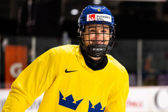 Josefine Holmgren of Sweden at a practice session