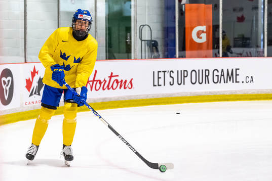 Hanna Olsson of Sweden at a practice session