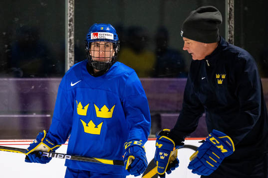 Anna Kjellbin and assistant coach Andreas Spångberg of