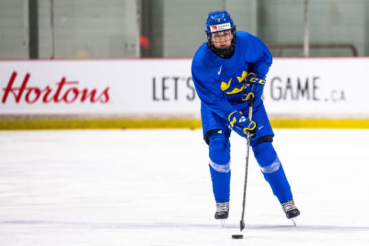 Anna Kjellbin of Sweden at a practice session