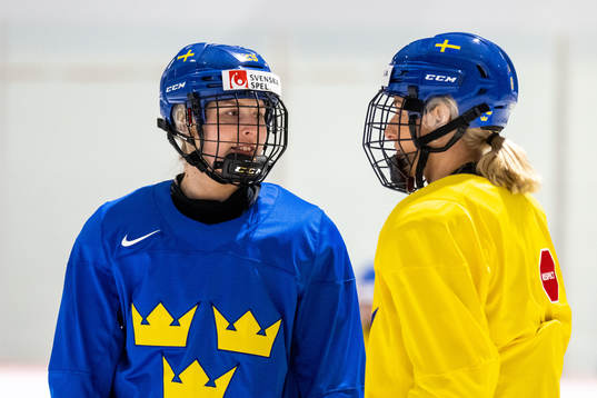 Olivia Carlsson of Sweden at a practice session